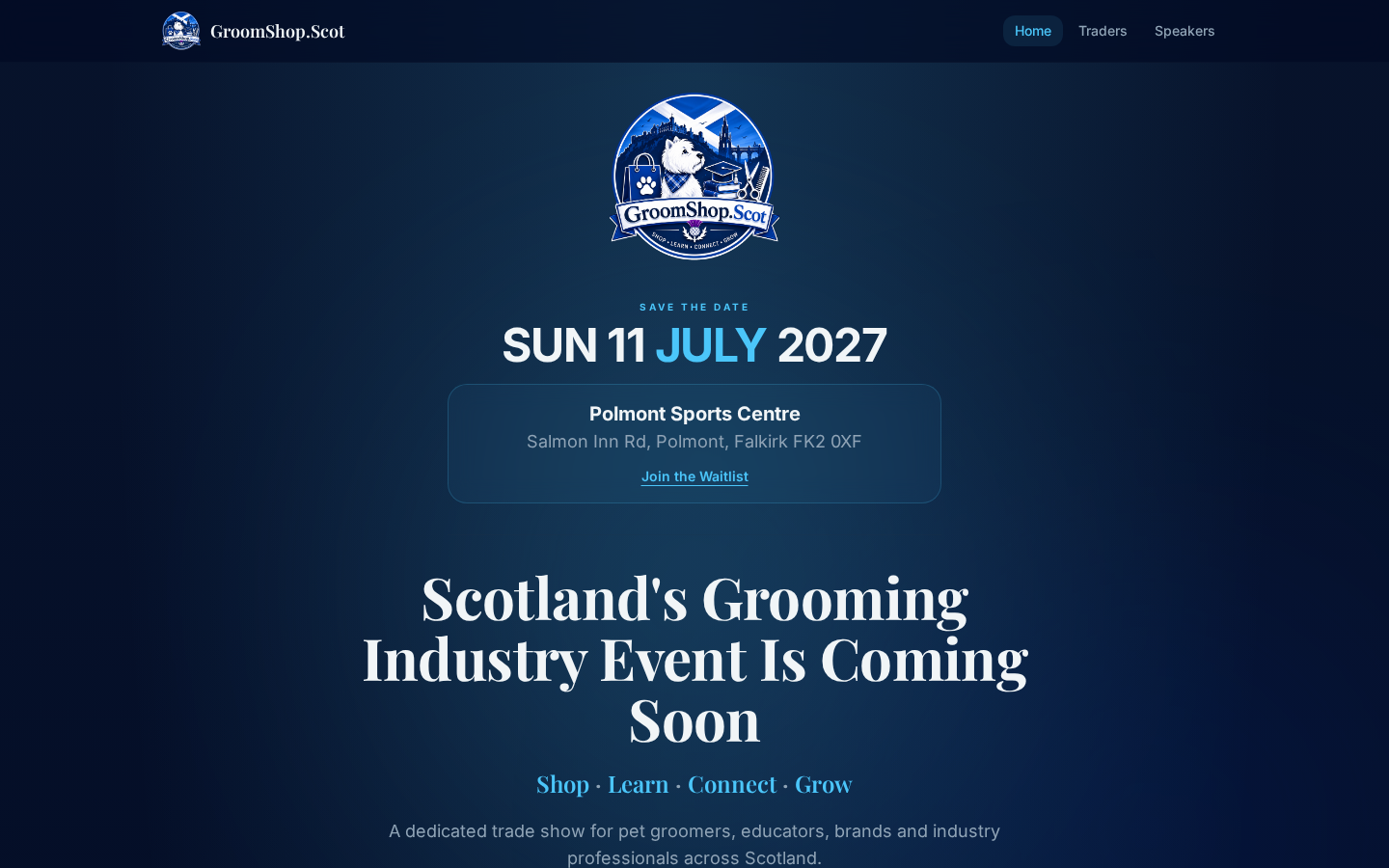 GroomShop.Scot website screenshot